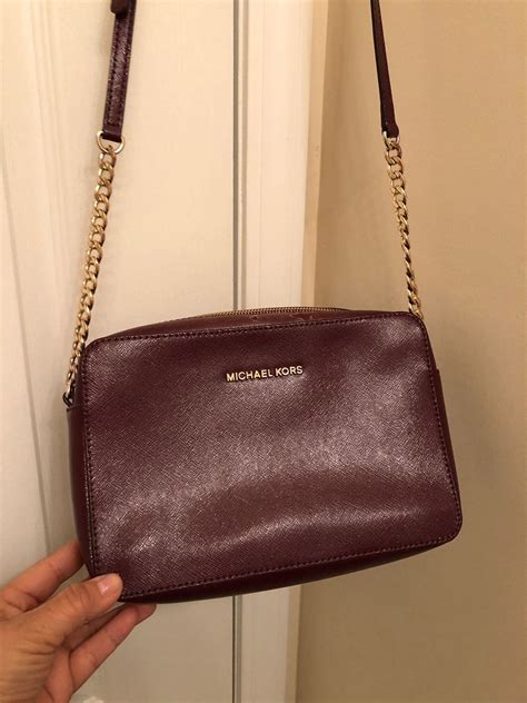 michael kors burgundy crossbody bag.